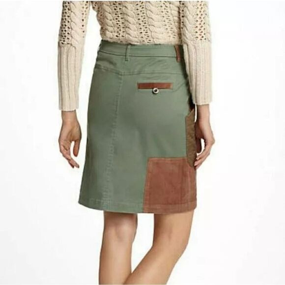 Anthropologie Meadow Rue Corduroy Patchwork Skirt Size 12 - Picture 3 of 7